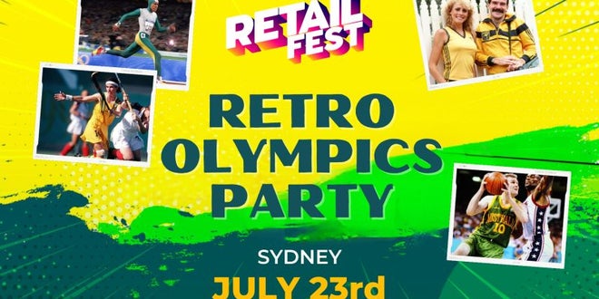 Retro Olympics Party at Online Retailer