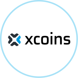 Xcoins logo. 