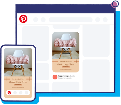 Pinterest ads being managed on mobile and desktop platforms.